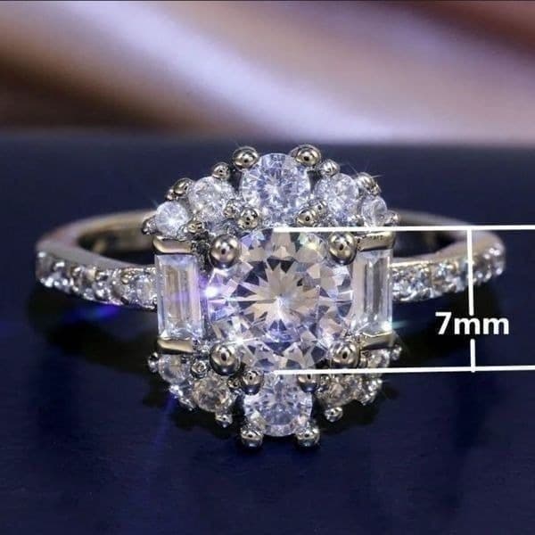 The Madeleine Estate inspired silver 925 statement ring sz 6 - Thumbnail 6