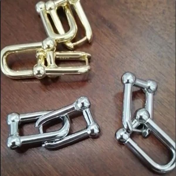 The U Link 2 in 1 Statement Drop Earring in 925 Silver - Thumbnail 5
