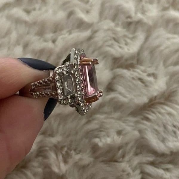 The Epic Millennial Pink Ring in 925 silver SIZE 6 - Thumbnail 4