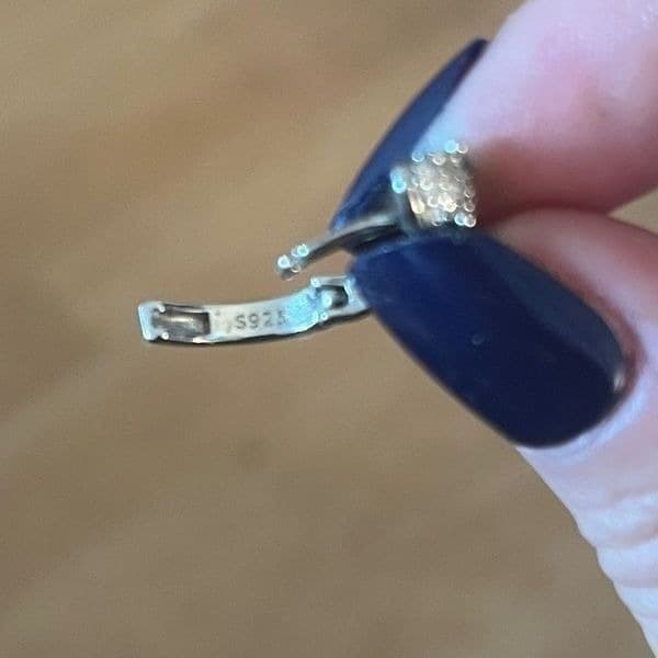 The Serpentine Earring in 925 and cubic zirconia - Thumbnail 9