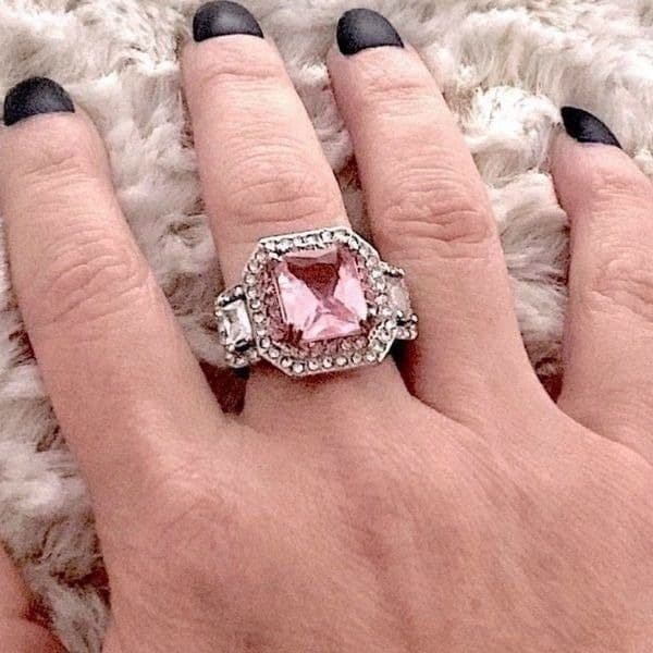 The Epic Millennial Pink Ring in 925 silver SIZE 6 - Thumbnail 3