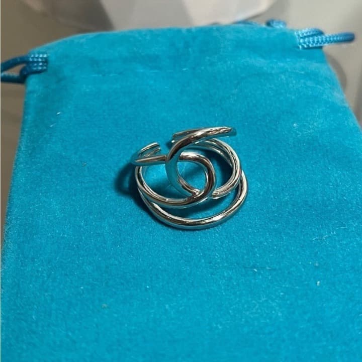 The Fabulous Abstract Ring in 925 silver - Thumbnail 2