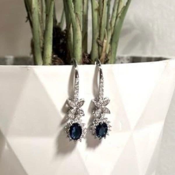 The Super Star zircon and 925 drop dangle earrings - Thumbnail 8