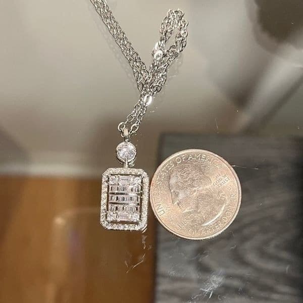 The Empire 2.0 Necklace in 925 and white sapphire - Thumbnail 6
