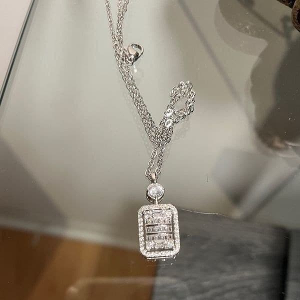 The Empire 2.0 Necklace in 925 and white sapphire - Thumbnail 12