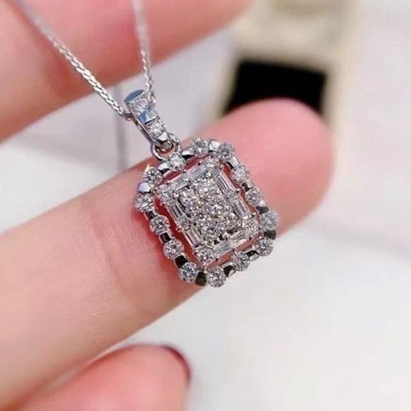 The Empire 2.0 Necklace in 925 and white sapphire - Thumbnail 9