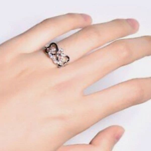 The Infinite Heart luxury ring in 925 silver sz 6 - Thumbnail 7
