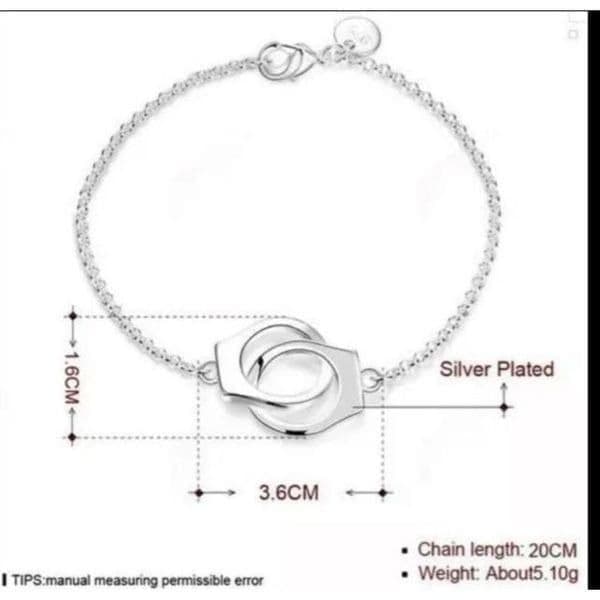 The Cuff Me Bracelet 925 unisex 8” bracelet - Thumbnail 4