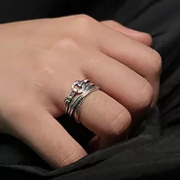 The Belt It Ring in 925 Silver - Thumbnail 4