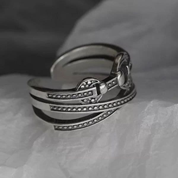 The Belt It Ring in 925 Silver - Thumbnail 2