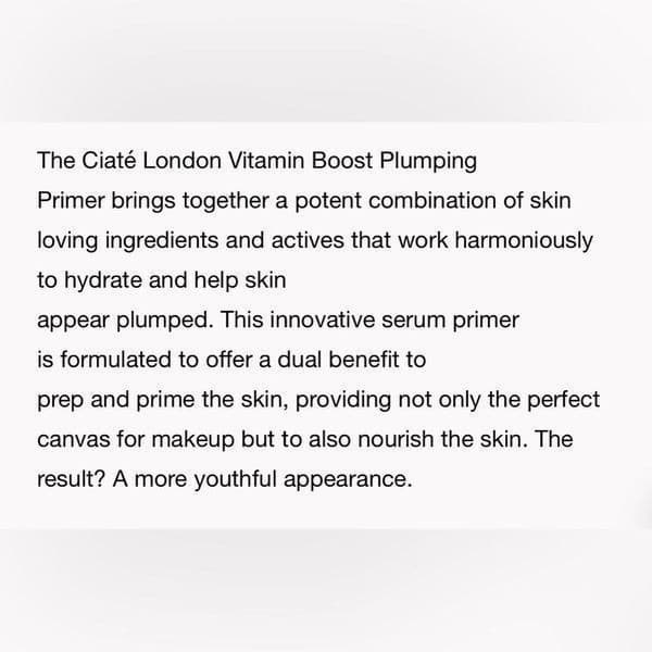 Ciate vitamin boost plumping primer BRAND NEW IN BOX - Thumbnail 8