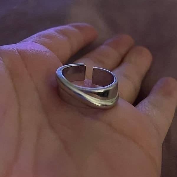 The Energy Band Ring in 925 silver adjustable - Thumbnail 5