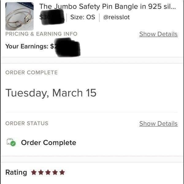 Best Seller! The Jumbo Safety Pin Bangle in 925 silver - Thumbnail 6