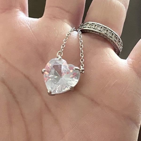 Last one! The Bubble Heart 925 Pendant necklace - Thumbnail 8