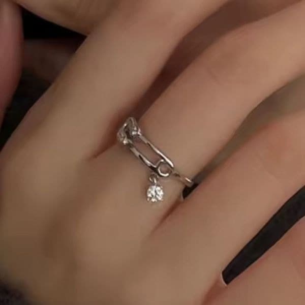 The dangle pin ring in 925 silver - Thumbnail 9