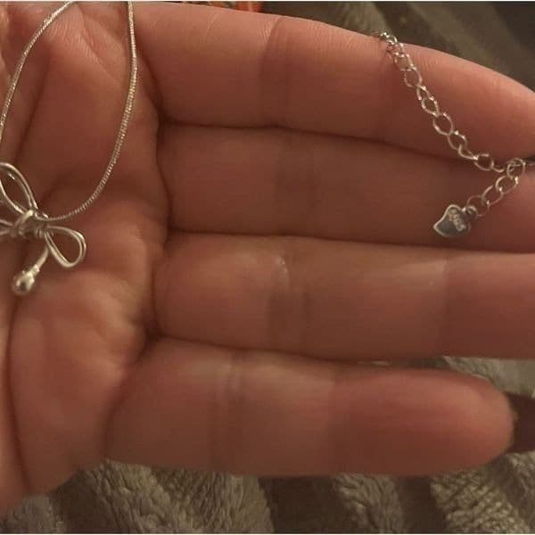 The Bow tie Pendant clavicle necklace - Thumbnail 6