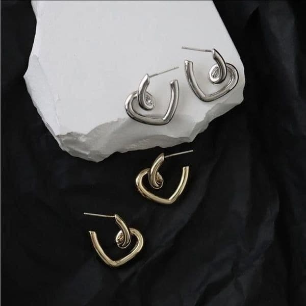 The Plush Heart earrings in 925 silver - Thumbnail 7