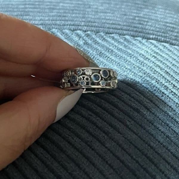 The Stellar Blue Band Ring in silver sz 6 - Thumbnail 2