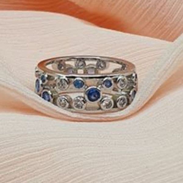 The Stellar Blue Band Ring in silver sz 6 - Thumbnail 5