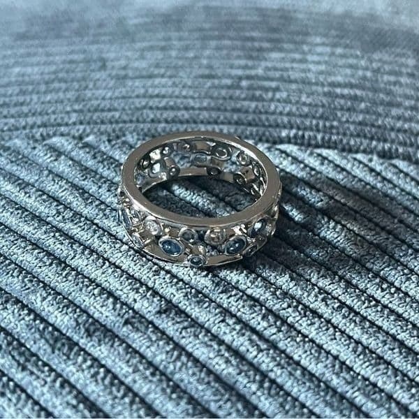 The Stellar Blue Band Ring in silver sz 6 - Thumbnail 8