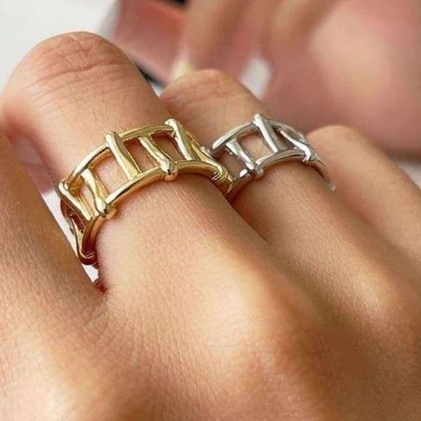 The Program Ring adjustable in 925 silver - Thumbnail 2
