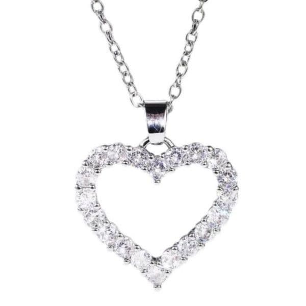 The Valentina Crystal heart and 925 pendant necklace - Thumbnail 5