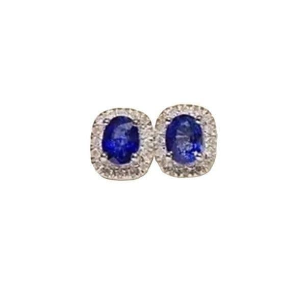 The Inheritance Sapphire Earrings in 925 and Cubic Zirconia - Thumbnail 2