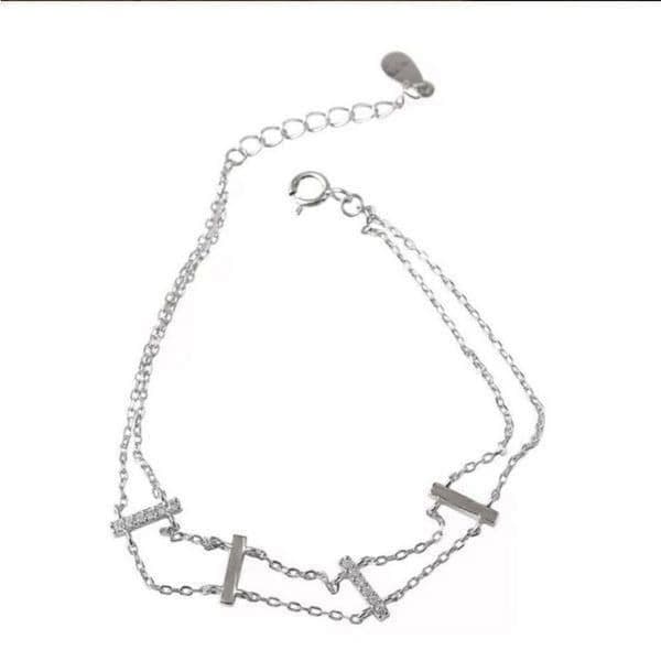The Ladder Bracelet in 925 and cubic zirconia. - Thumbnail 3