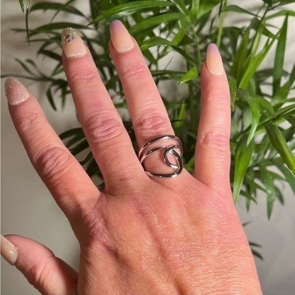 The Fabulous Abstract Ring in 925 silver - Thumbnail 3