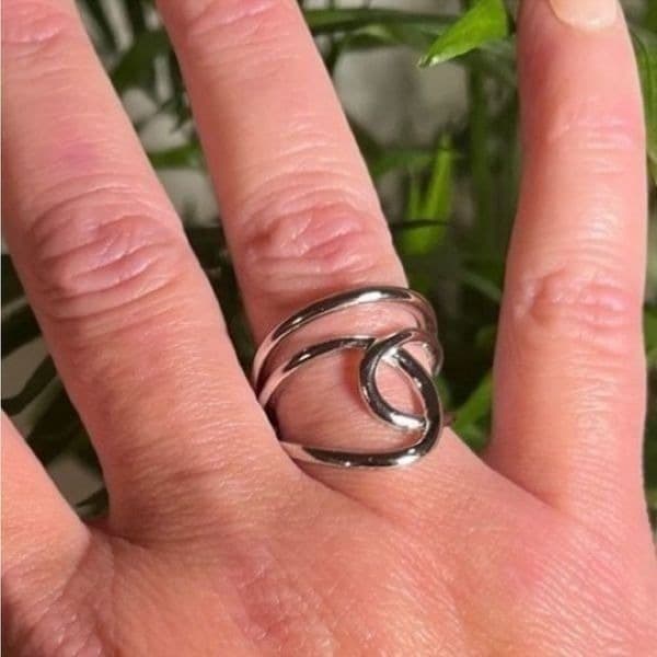 The Fabulous Abstract Ring in 925 silver - Image 1