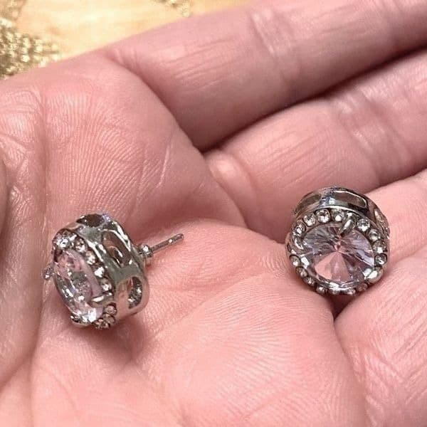 The Bling Me Oversized stud earrings in 925 cubic zirconia - Thumbnail 9