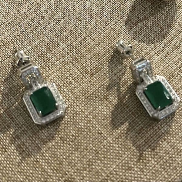 The Emerald City Drop earrings in 925 silver - Thumbnail 7