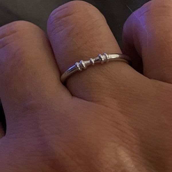 The Thin Beauty Ring adjustable in 925 silver - Thumbnail 7