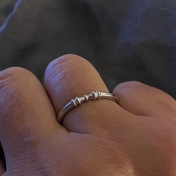 The Thin Beauty Ring adjustable in 925 silver - Thumbnail 5