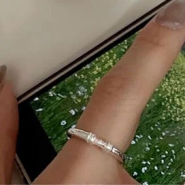 The Thin Beauty Ring adjustable in 925 silver - Thumbnail 3