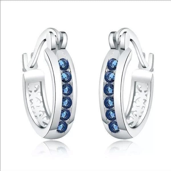 The Blue Hoop earring in 925 - Thumbnail 2