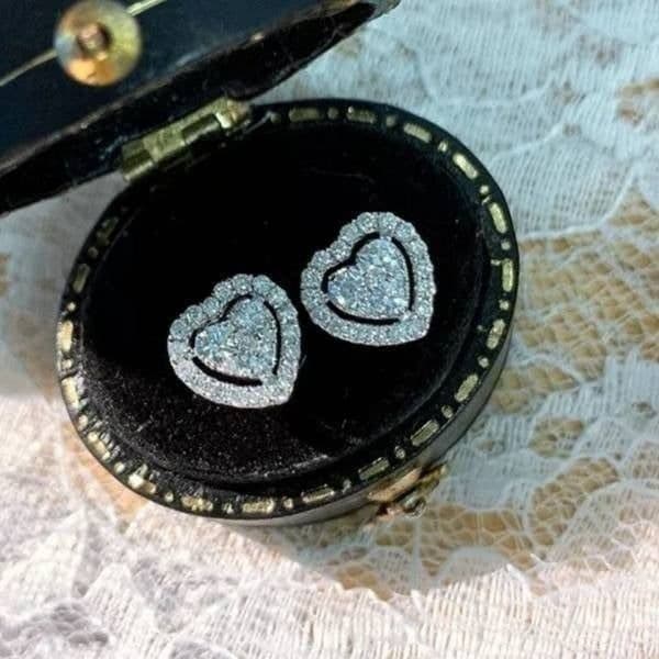 The Dainty Hearts stud 925 silver - Image 1