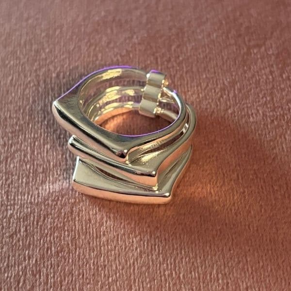 The trio statement ring in 925 silver - Thumbnail 3