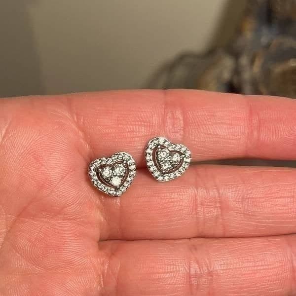 The Dainty Hearts stud 925 silver - Thumbnail 5