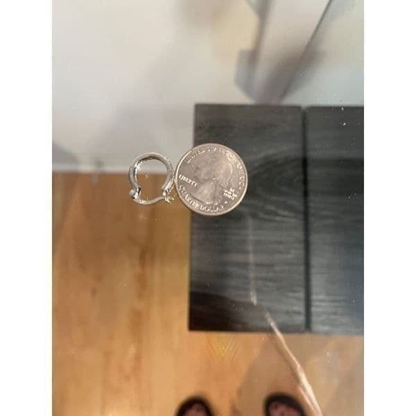 The Blue Hoop earring in 925 - Thumbnail 4
