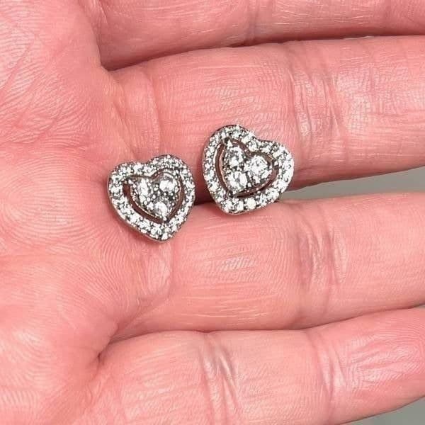 The Dainty Hearts stud 925 silver - Thumbnail 8