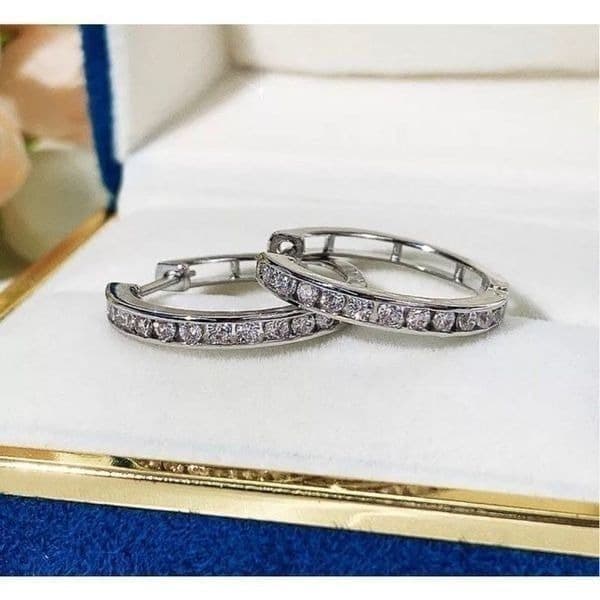 The Dramatic Hoop in cubic zirconia in 925 - Thumbnail 10