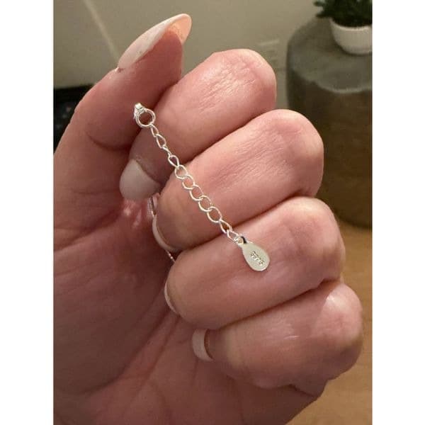 The triple delicate chain bracelet in silver - Thumbnail 5