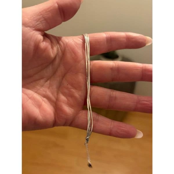 The triple delicate chain bracelet in silver - Thumbnail 6