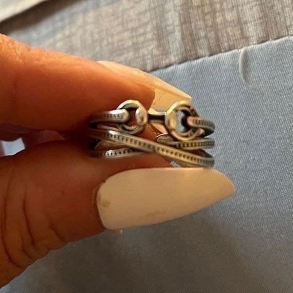 The Belt it Ring in antiqued silver 925 stamped - Thumbnail 4