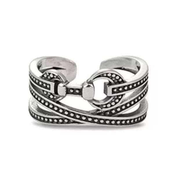 The Belt it Ring in antiqued silver 925 stamped - Image 1