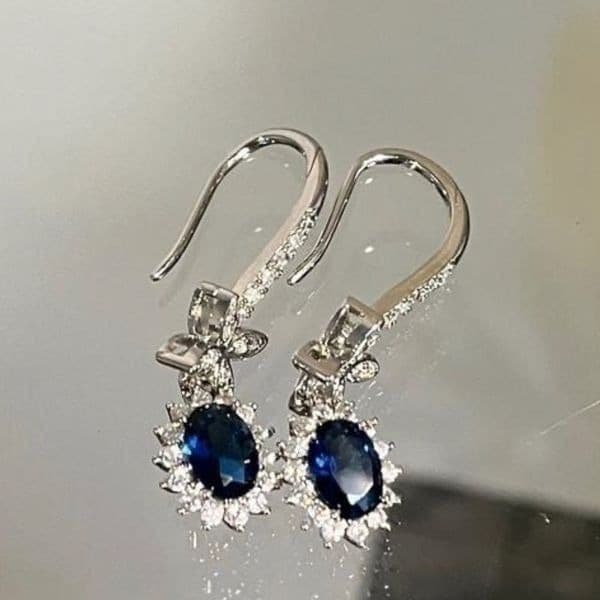 The Super Star zircon and 925 drop dangle earrings - Thumbnail 2