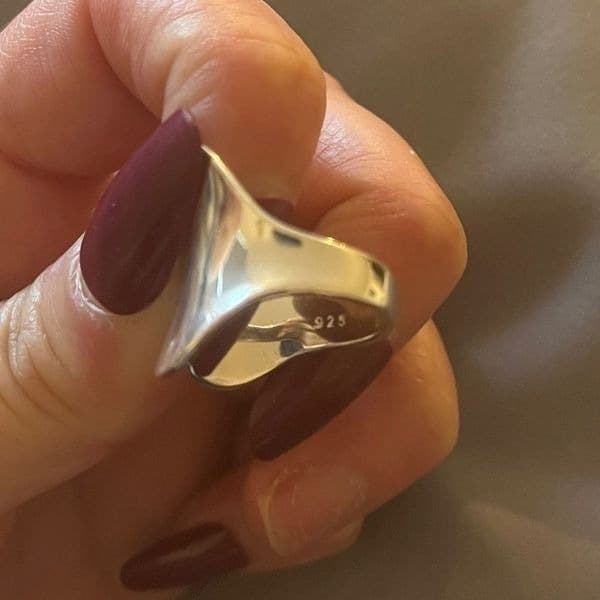 The Abstract Wave Ring in 925 silver - Thumbnail 4