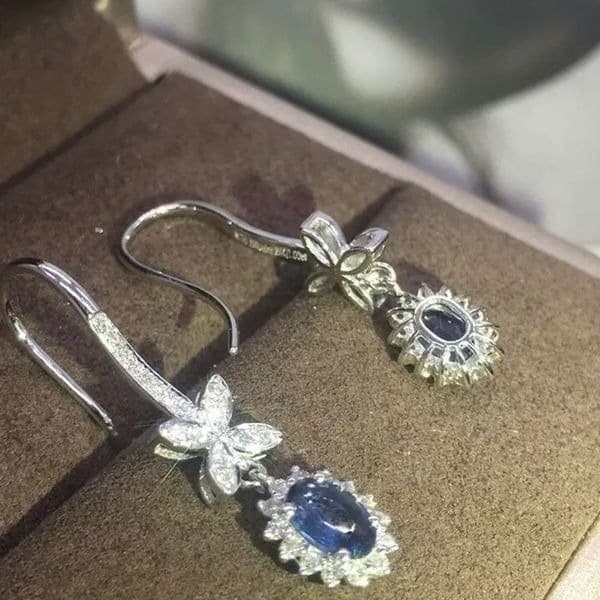 The Super Star zircon and 925 drop dangle earrings - Thumbnail 4
