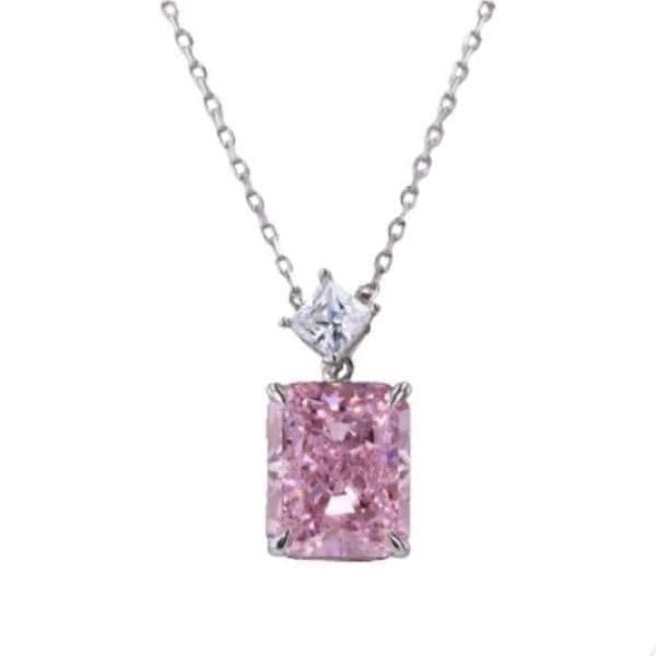 The Pink Panther pendant necklace in silver - Thumbnail 3